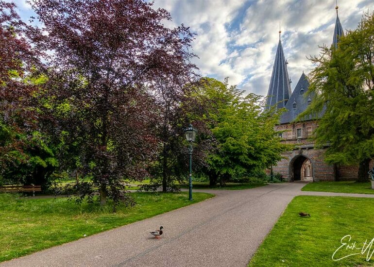 De Cellebroederspoort in het stadspark van Kampen